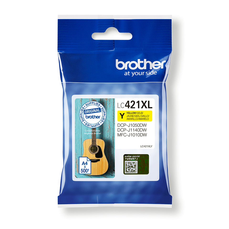 BROTHER XL Yellow Ink 500 pages (LC421XLY)