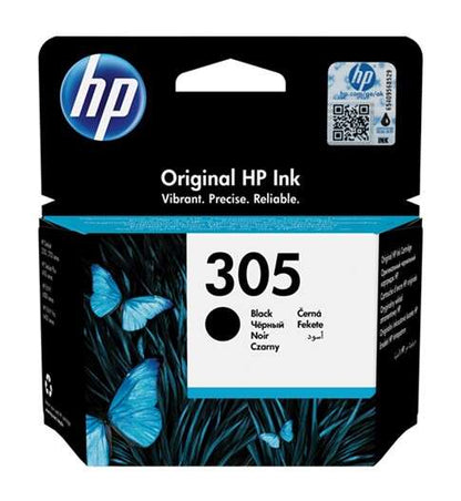 HP 305 Negro Cartucho de Tinta Original - 3YM61AE. 120 Paginas
