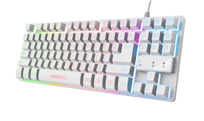 Teclado Gaming Trust GXT 833W Thado TKL Blanco (24739)
