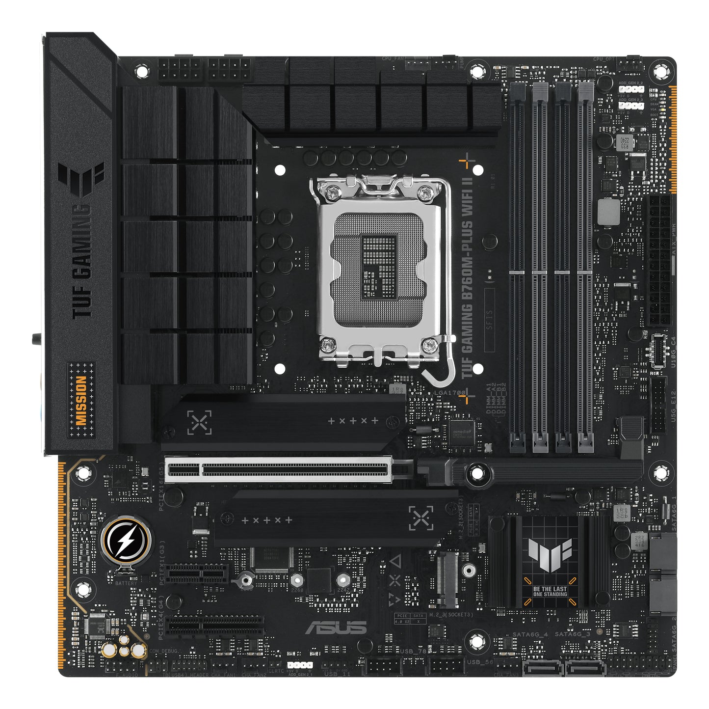 ASUS TUF GAMING B760M-PLUS WIFI II: (1700) 4DDR5 mATX