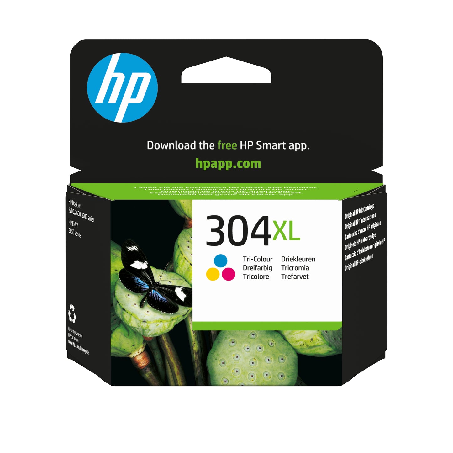 HP 304XL Colour Original Ink Cartridge - N9K07AE. 300 Pages