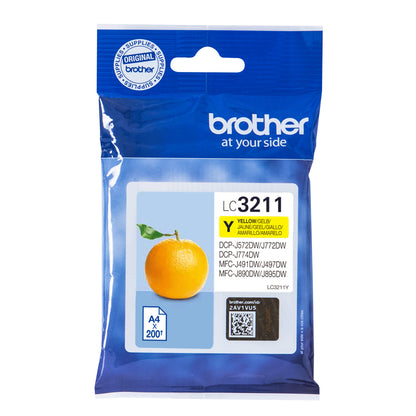 BROTHER Ink Yellow 200 pages (LC3211Y)