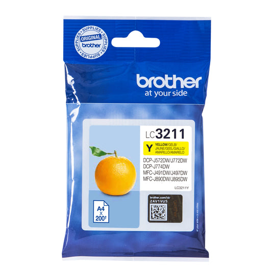 BROTHER Ink Yellow 200 pages (LC3211Y)