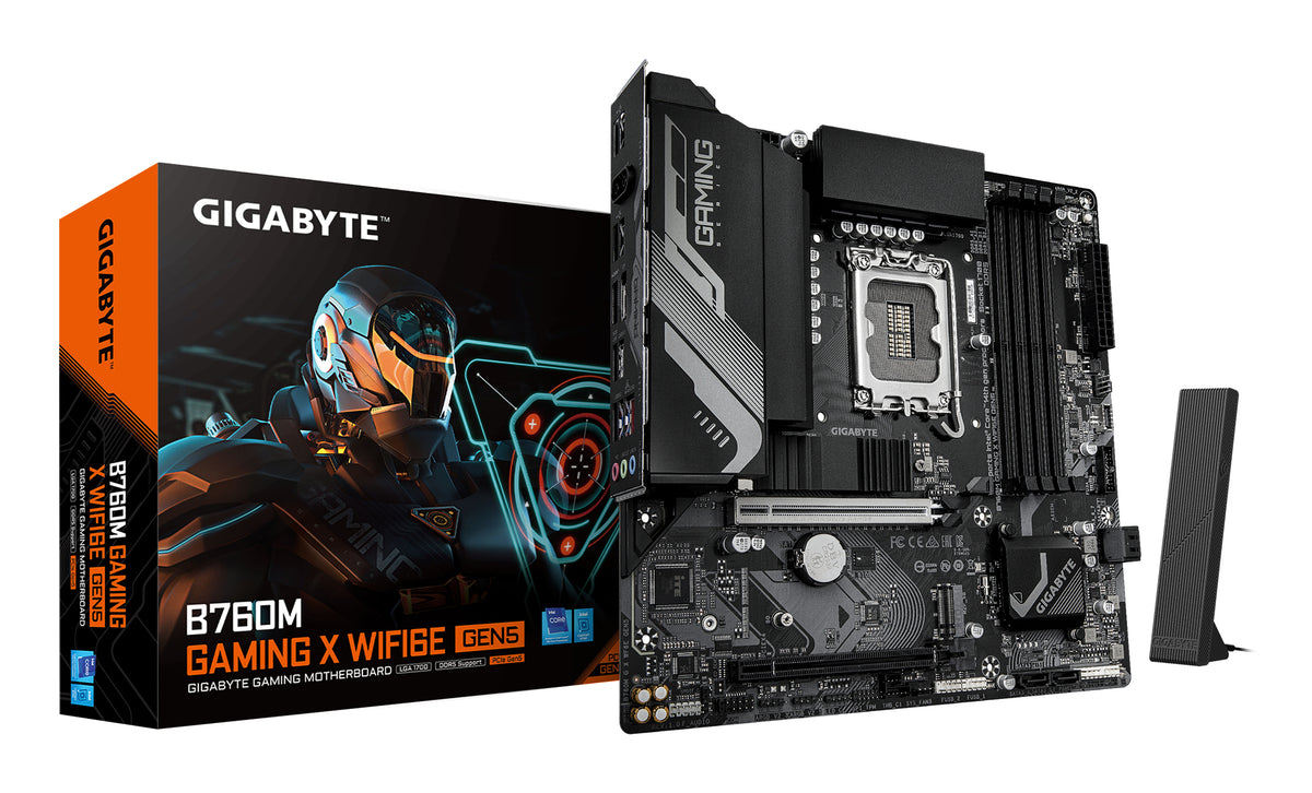 GIGABYTE B760M G X WIFI6E: (1700) 4DDR5 DP HDMI mATX (9MB76MG65-00-G10)