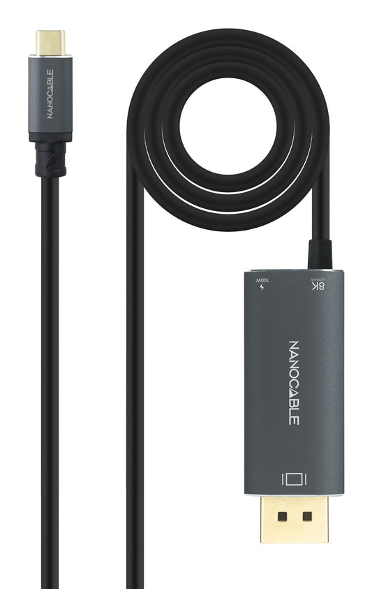 Nanocable USB-C/M to DP/M+USB-C/F Converter (10.15.5012)