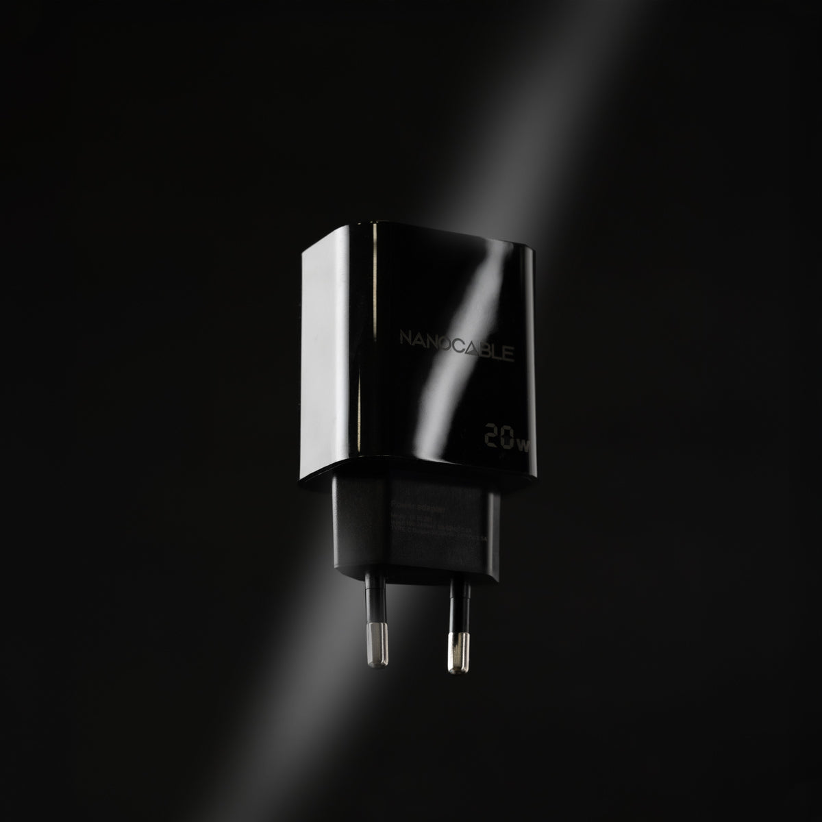 Cargador Pared Nanocable 1xUSB-C 20W Negro (10.10.2006)