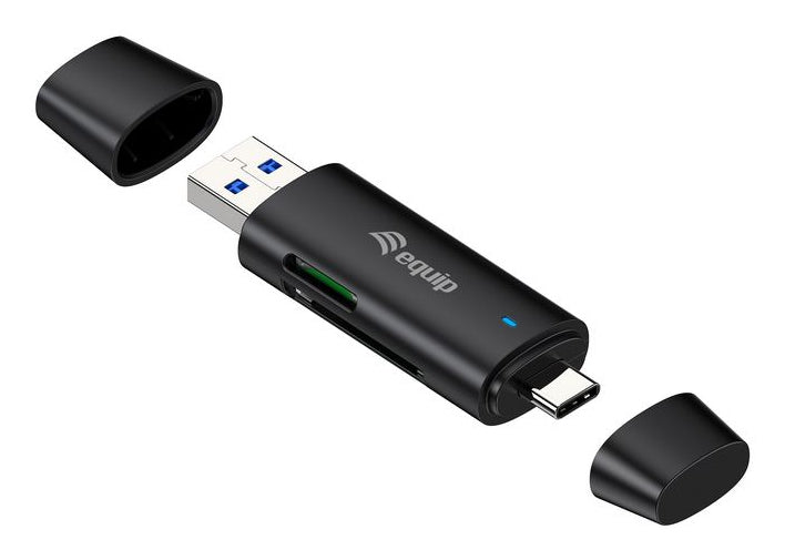 Lector de Tarjetas EQUIP USB-A/USB-C Negro (245462)
