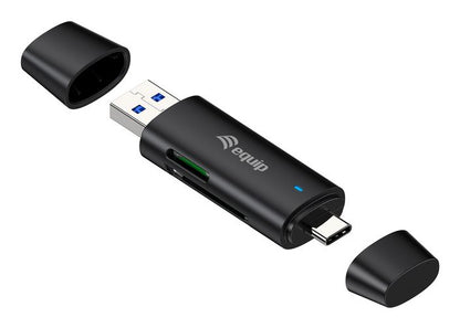 Lector de Tarjetas EQUIP USB-A/USB-C Negro (245462)
