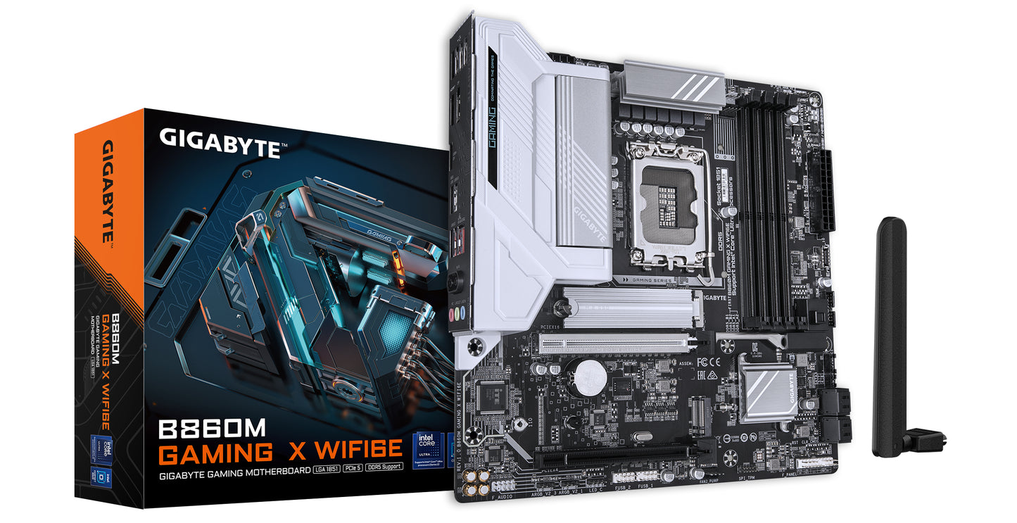 GIGABYTE B860M GAMING XWIFI6E: (1851) 4DDR5 HDMI mATX