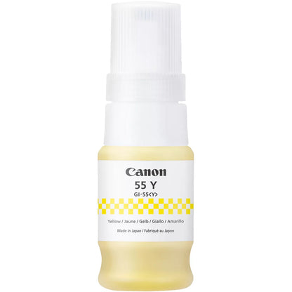 Canon GI55 Yellow Original Ink Bottle - GI55Y/6291C001. 3,000 Pages