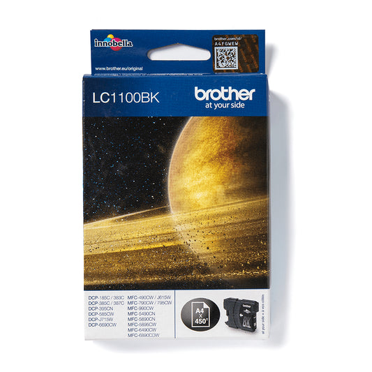 Brother LC1100 Black Original Ink Cartridge - LC1100BK. 450 Pages