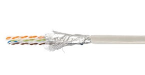 Cable de red desde RJ45 macho a RJ45 macho FTP categoria 6 apantallado longitud 100 metros eco libre halogenos