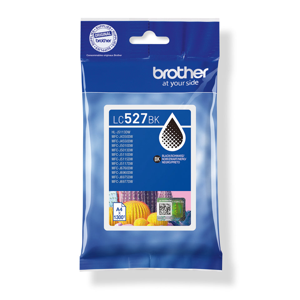 Tinta lc527bk negro hasta 1300 paginas segun ISO/IEC 24711