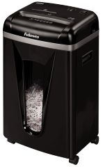 Destructora 450m hasta 9 Hojas Manual en Microcorte de 2x12mm. (din P-5) Ciclo de Trabajo de 10 Minutos con 20 Minutos Enfriamiento Destruye Grapas, Tarjetas de Credito y Cd's Capacidad de la Papelera de 22 Litros Sistema de Seguridad SafeSense para