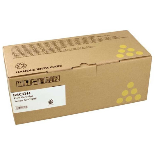 Ricoh SPC220/SPC221/SPC222/SPC240 Yellow Original Toner Cartridge - 407643