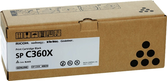 Ricoh Aficio SP-C361 Black Original Toner Cartridge - 408250/SPC360X