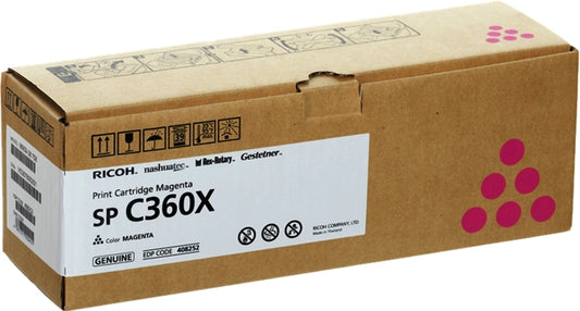 Ricoh Aficio SP-C361 Magenta Original Toner Cartridge - 408252/SPC360X