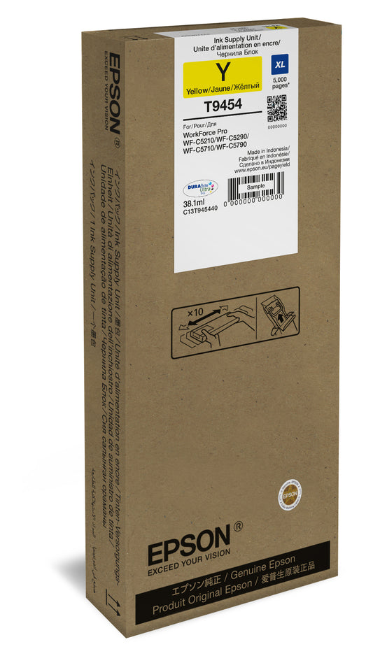Epson T9454 Yellow Original Ink Cartridge - C13T945440. 5,000 Pages