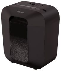 Destructora Lx25m  de 6 Hojas Manual en Minicorte de 4x12 mm (din P-4) Destruye de Manera Continua durante 5 Minutos con 30 Minutos de Enfriamiento Cabezal Extraible para Vaciar la Papelera de 11.5 Litros de Capacidad Tambien Destruye Grapas, Clips y