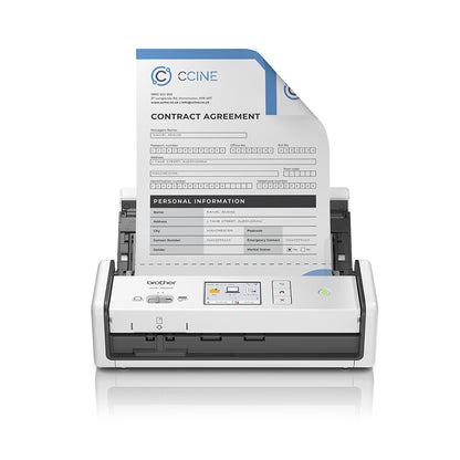 Escáner BROTHER ADF A4 Color USB WiFi Blanco (ADS1800W)
