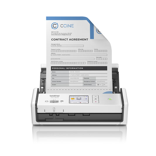 Escáner BROTHER ADF A4 Color USB WiFi Blanco (ADS1800W)