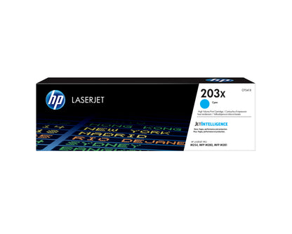 HP CF541X Cyan Original Toner Cartridge - 203X. 2,500 Pages