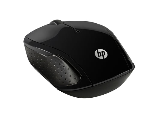 Raton inalambrico HP 200 con receptor  USB nano 2 botones 1000 dpi ambidiestro negro.