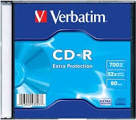 Cd - r 700 mb 80 min 52x slim case pack 10 uds