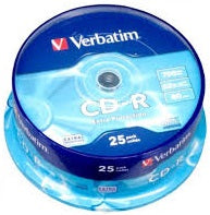 Cd - r 80 min 52x tarrina 25 uds