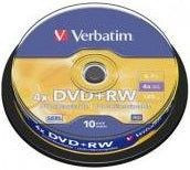 Dvd - rw 4.7 gb 120 min 4x tarrina 10 uds