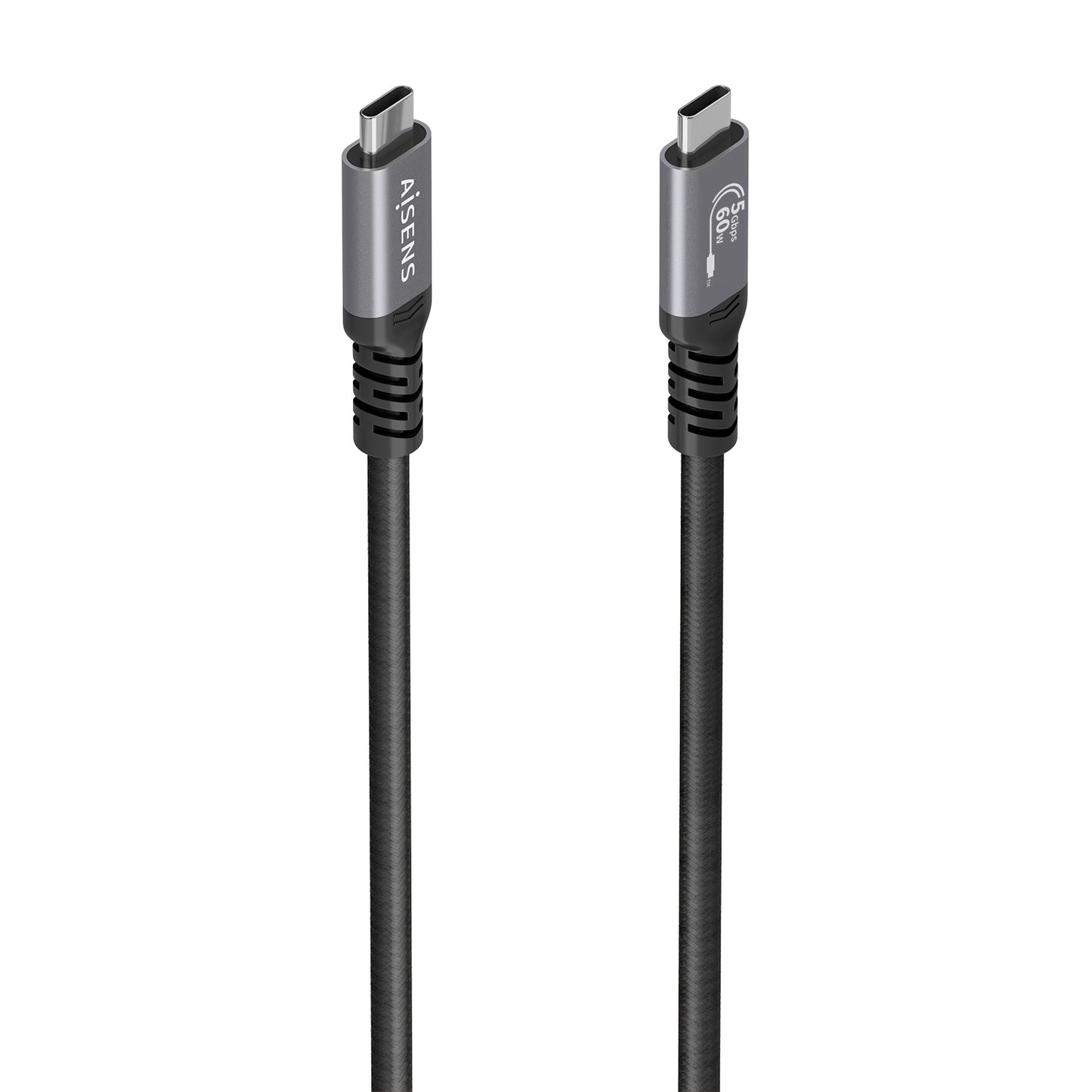 AISENS USB-C to USB-C 4K 60W 7m Black Cable (A107-0991)