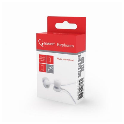 AURICULARES GEMBIRD IN EAR WHITE