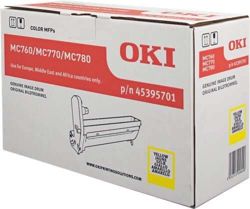 OKI MC760/MC770/MC780 Yellow Original Image Drum - 45395701