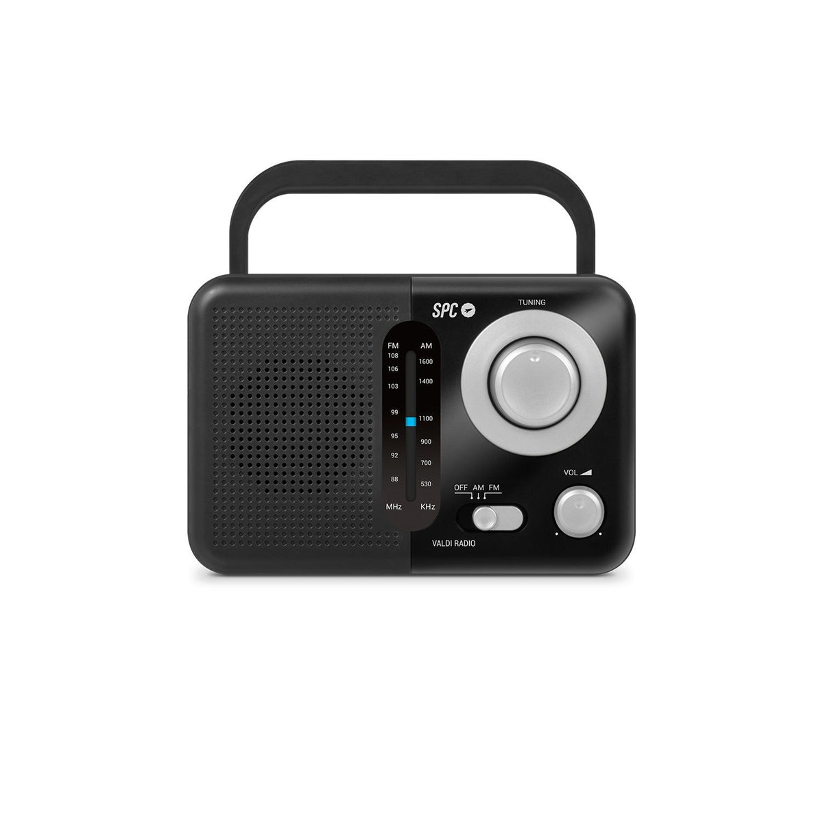 Radio Portátil SPC Valdi Analógica AM/FM Negra (4590N)