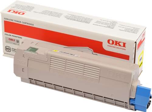 OKI C612 Yellow Original Toner Cartridge - 46507505