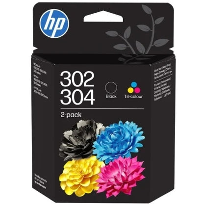 HP 302/304 Negro + Color Pack de 2 Cartuchos de Tinta