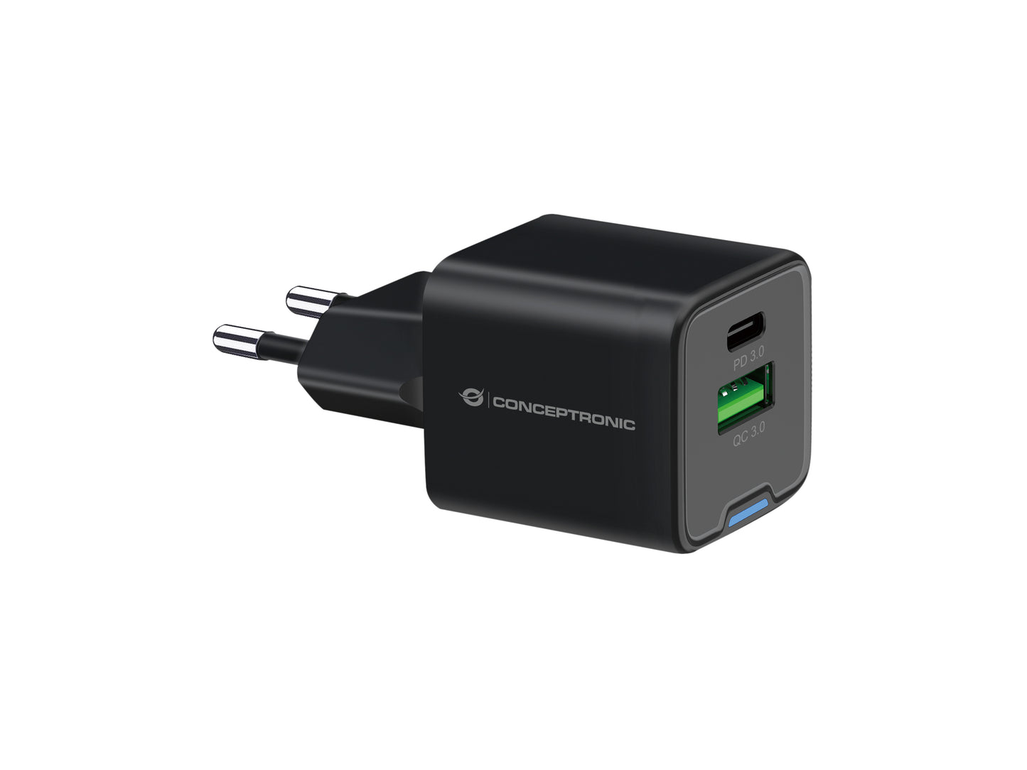 CONCEPTRONIC USB-A/C GaN 20W Wall Charger (ALTHEA15B)