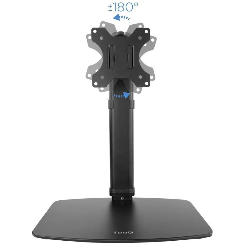 SOPORTE DE MESA TV MONITOR TOOQ REG.ALTURA GIR. INCL. 17-27 BLACK