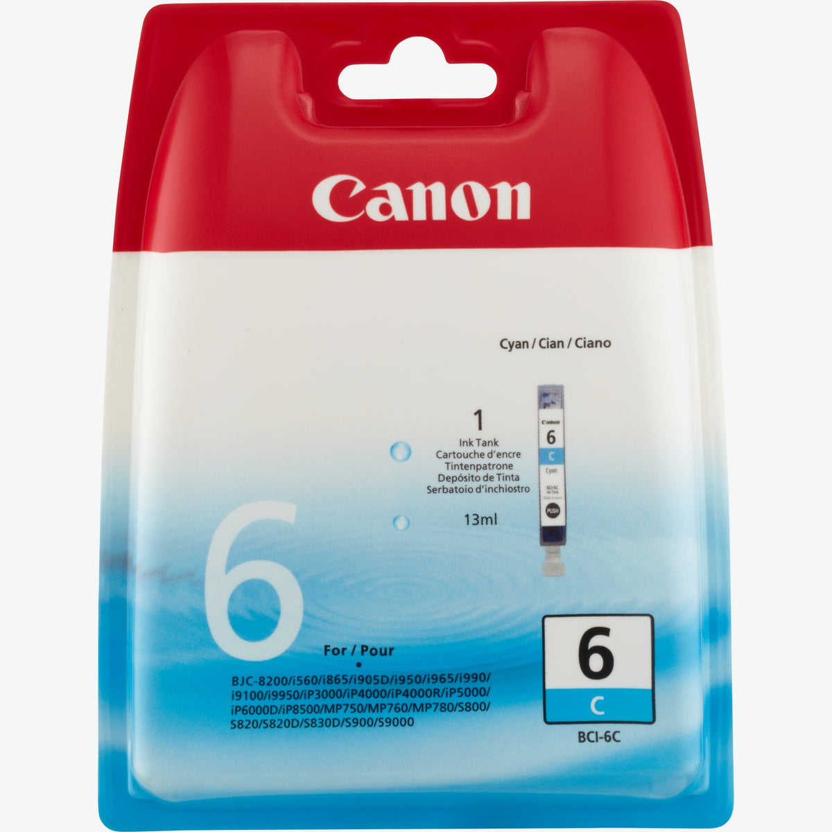 Tinta Canon BCI-6C Cian (4706A002AA)