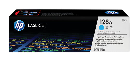 Toner HP LaserJet Pro 128A Cian 1300 páginas (CE321A)