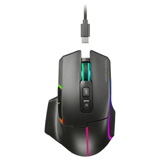 Mars Gaming RGB RF/BT/USB-A Black Mouse (MMWVECTOR)