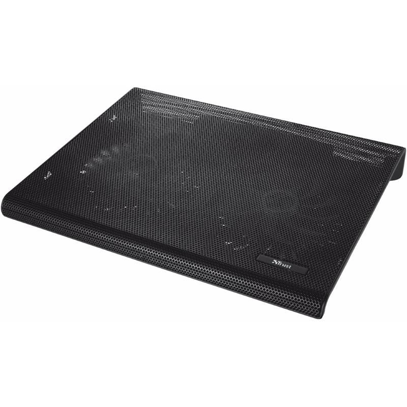 SOPORTE + VENTILADOR NOTEBOOK TRUST HASTA 17.4" BLACK