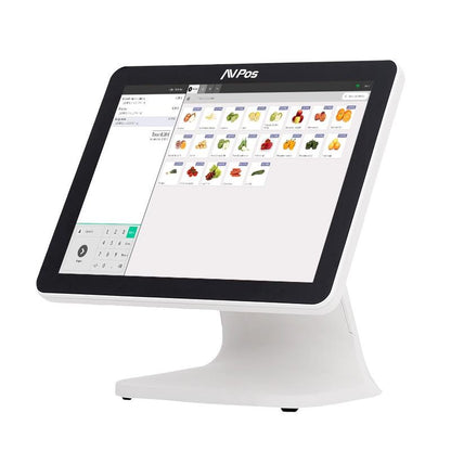 TPV AVPOS K5000 15" ALUMINIO TACTIL I7/8GB/SSD128/W11P WHITE 3YR GARANTIA