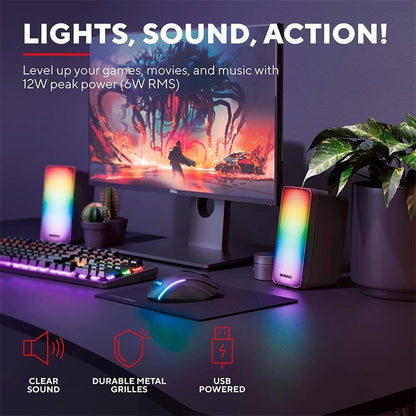 ALTAVOCES TRUST WEZZ GXT 611 RGB 2.0 BLACK