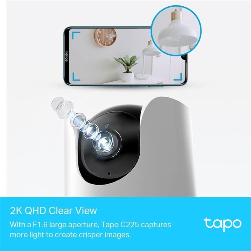 CAMARA IP TP-LINK TAPO C225 WIRELESS 2K QHD 360º MOTORIZADA
