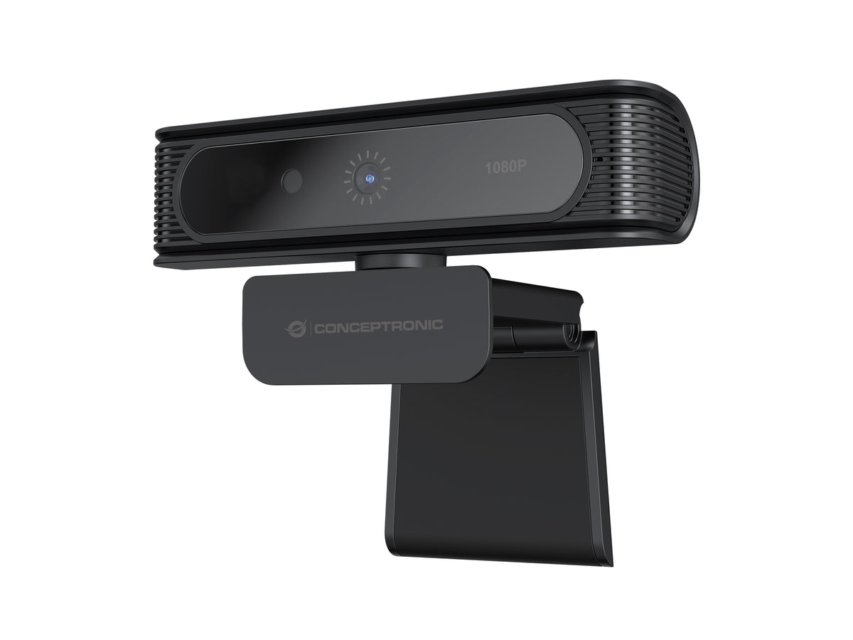 WebCam CONCEPTRONIC FHD USB Micrófono Negra (AMDIS09B)