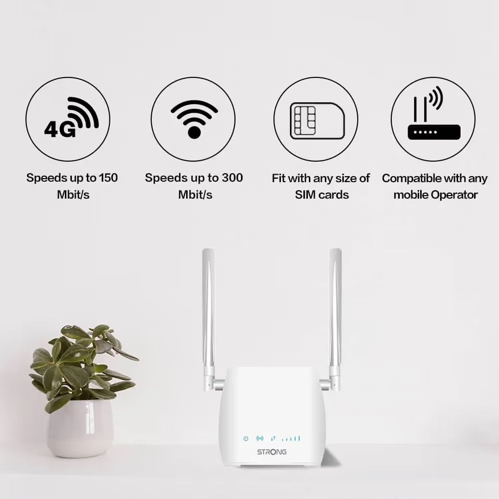 Router Strong 300M WiFi 4G 2 Antenas (4GROUTER300M)