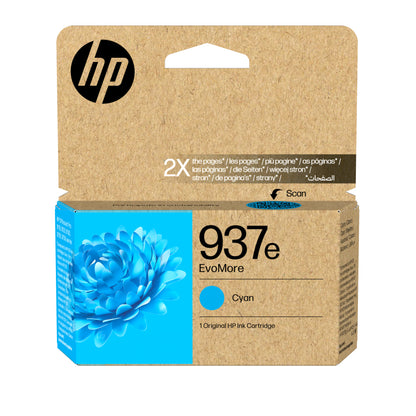 HP 937e Cyan Cartucho de Tinta Original - 4S6W6NE. 1.650 Paginas