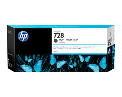 HP 728 Negro Mate Cartucho de Tinta Original - F9J68A. 300 ml
