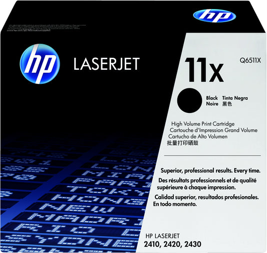 Toner HP LaserJet 11X Pack 2 Negro 12000 pág (Q6511XD)